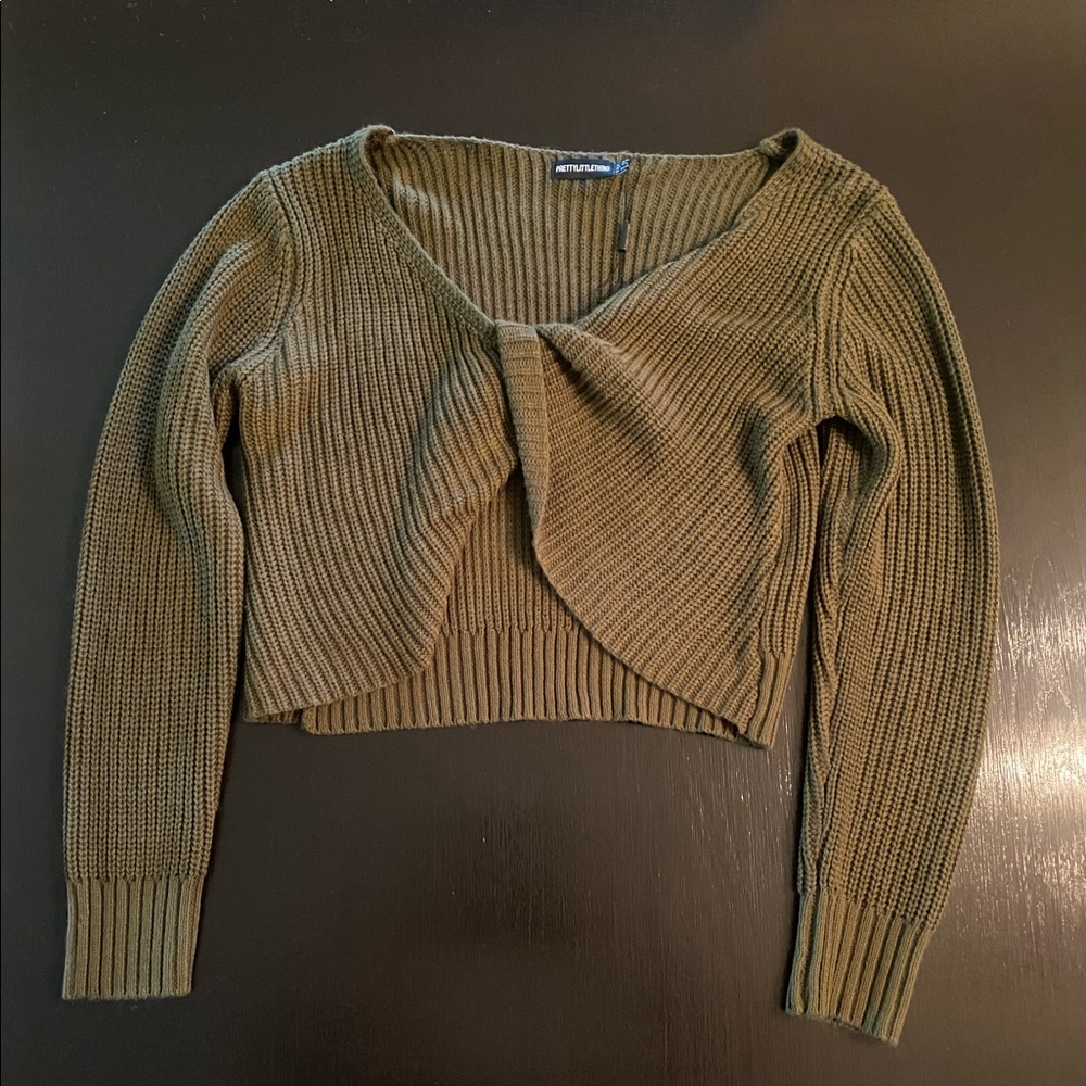 Knit crop sweater